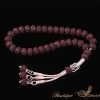 Hand Made Knitted Tasbih Black Red