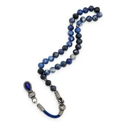 Silver Sapphire Tasbih