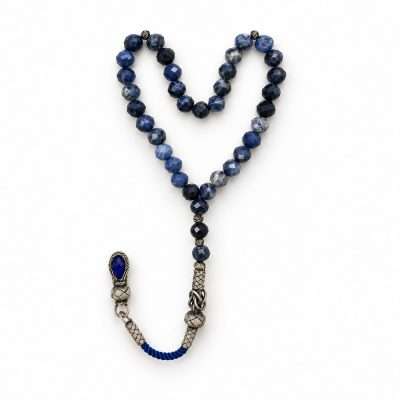 Silver Sapphire Tasbih