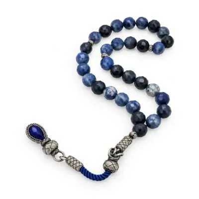 Silver Sapphire Tasbih