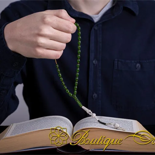 Green Amber Tasbih