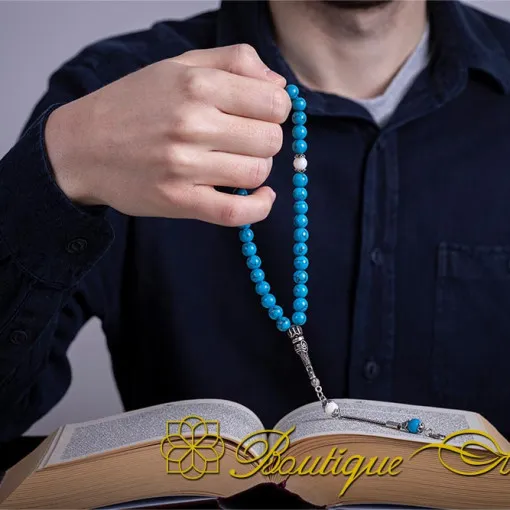 Turquoise Stone 33 Beads Misbaha