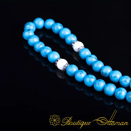 Turquoise Stone 33 Beads Misbaha