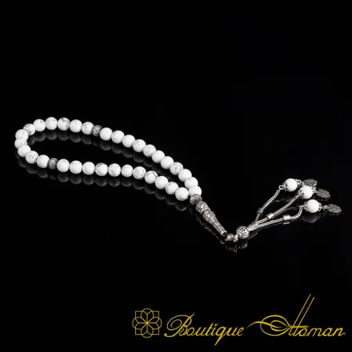 Howlite Stone White Prayer Beads
