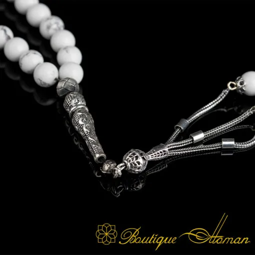 Howlite Stone White Prayer Beads