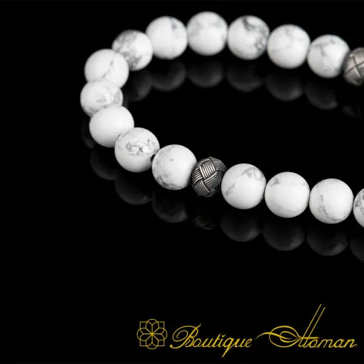 Howlite Stone White Prayer Beads