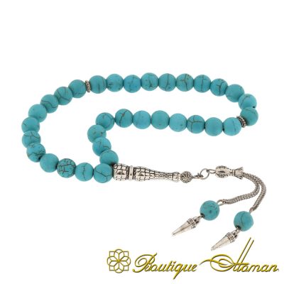Turquoise Stone Misbaha Prayer Beads