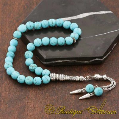 Turquoise Stone Misbaha Prayer Beads
