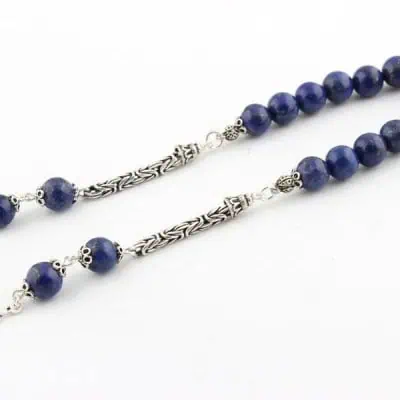 Blue Lapis Stone Silver Swing Tasbih