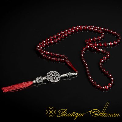 Red Amber Stone 99 Beads Tasbeeh