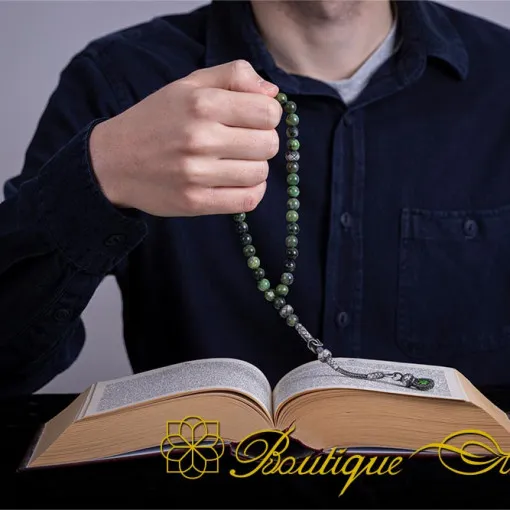 Green Jade Stone Kazaz Prayer Beads