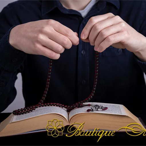 Red Amber Stone 99 Beads Tasbeeh