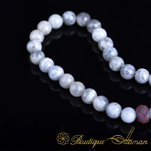 Gland Argent 925 Main Tricoté Motif Lune étoile Pour Chapelet Tasbih - Design Spécial - Turquie
