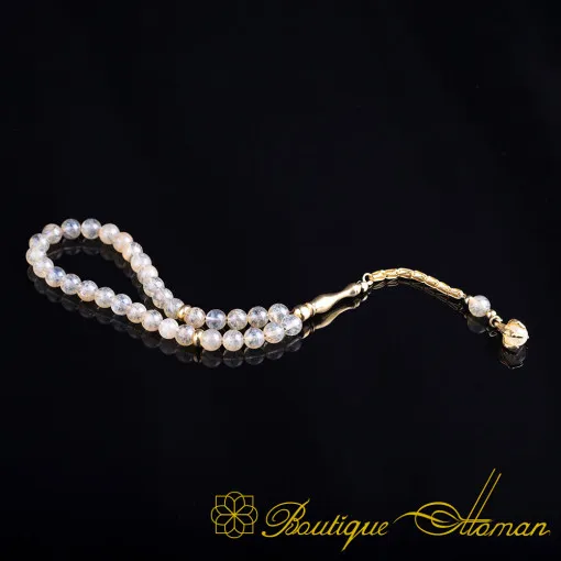 Citrine Stone Misbaha With Kazaz Imame