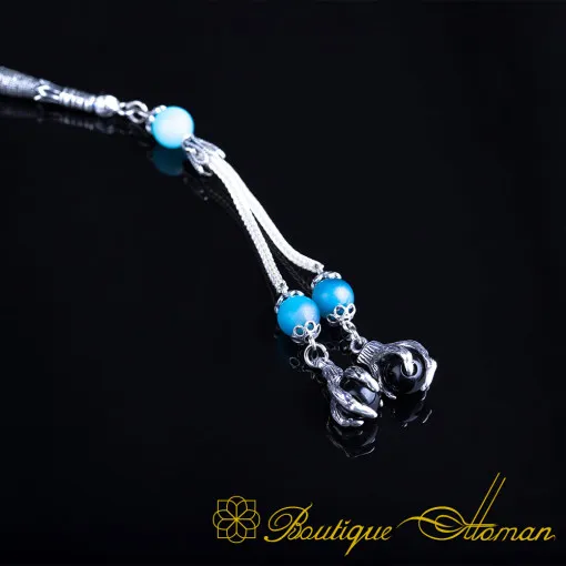 Blue Agate Stone Prayer Beads