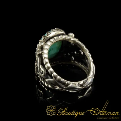 Craft Collection Feroza Handicraft Silver Ring - Image 4