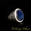 Savoy Collection Lapis Lazuli Hand Engraved Ring