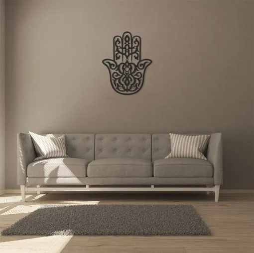 Hand of Fatima Hamsa Islamic Metal Wall Decor