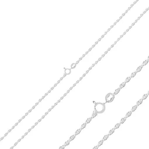 30 Micron Rope Chain Silver Necklace