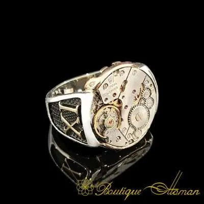 Watch Movement Exclusive Silver Ring-