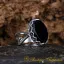 Black Aqeeq Hand Made Women Ring