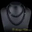 Black Onyx Three In One 99 Beads Necklace & Bracelet & Misbaha