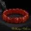 Oval Red Jasper Elastic Beaded Bracelet