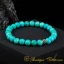 Turquoise Blue Beaded Elastic Bracelet