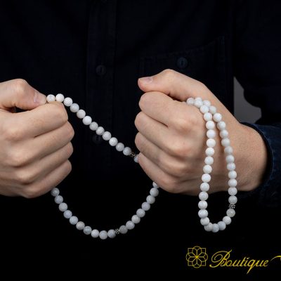 Mother of Pearl Three In One 99 Beads Necklace & Bracelet & Misbaha - Image 4