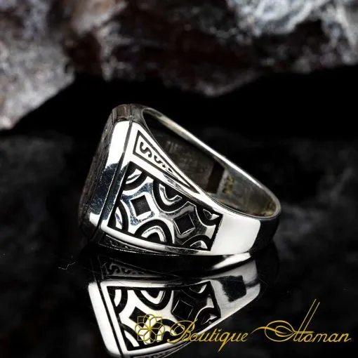 Stoneless Modern Design Silver Ring - Image 4