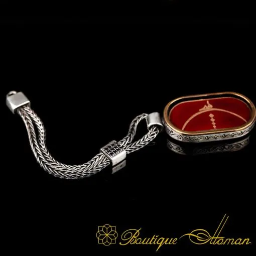 Nothing (هيچ) Oval Mina Silver Bracelet - Image 4