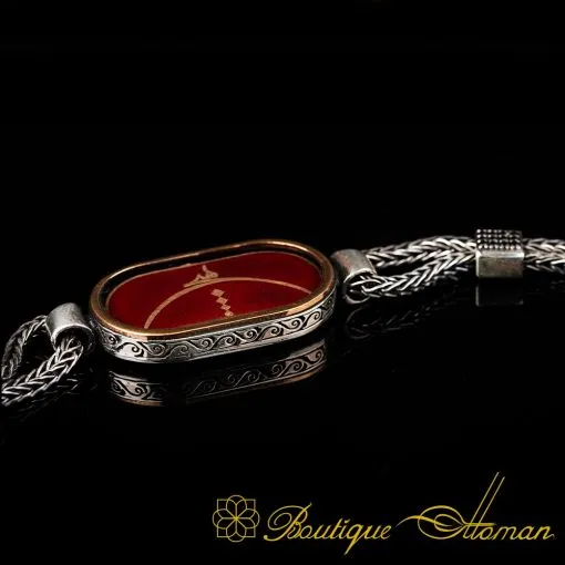 Nothing (هيچ) Oval Mina Silver Bracelet - Image 3