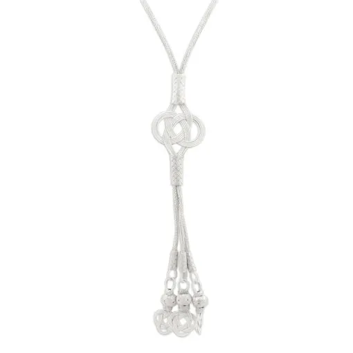 Kazaz Hand Knitted Silver Necklace
