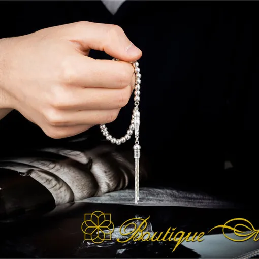 Plain 925 Sterling Silver Tasbih No:2 - Image 5