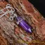 Amethyst Pen Shape Gemstone Women Pendant