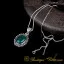 Green Aqeeq Filigree Silver Women Pendant