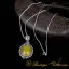 Yellow Aqeeq Filigree Silver Women Pendant
