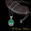 Malachite Filigree Silver Women Pendant