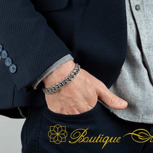 Special Design Silver Chain Bracelet For Men No:1 - Image 5
