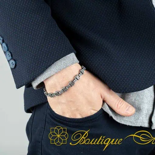Special Design Silver Chain Bracelet For Men No:9 - Image 4