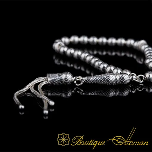 Plain 925 Sterling Silver Tasbih No:2 - Image 3