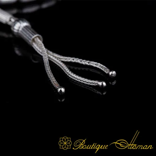 Plain 925 Sterling Silver Tasbih No:8 - Image 4