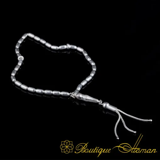 Plain 925 Sterling Silver Tasbih No:8 - Image 3