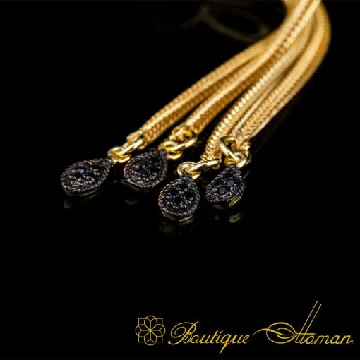 Exclusive Collection Micro Zircon Detailed Golden Tasbih No:1 - Image 5