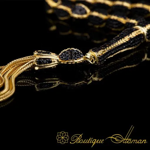 Exclusive Collection Micro Zircon Detailed Golden Tasbih No:1 - Image 2