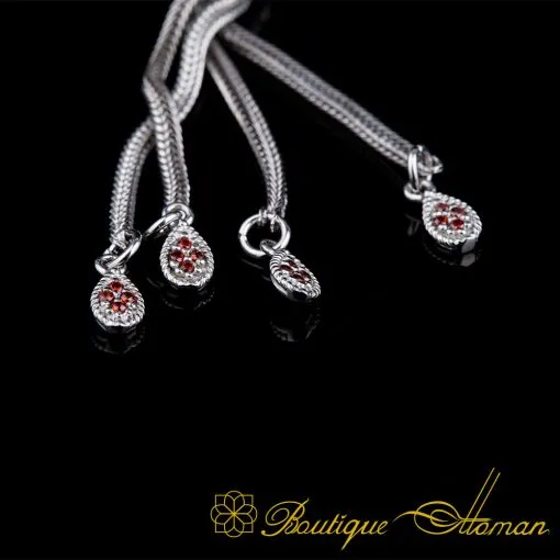 Exclusive Collection Micro Zircon Detailed Silver Tasbih No:3 - Image 4