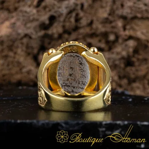 Hun Collection Dur Al Najaf Ayat Al Kursi Men Ring - Image 9