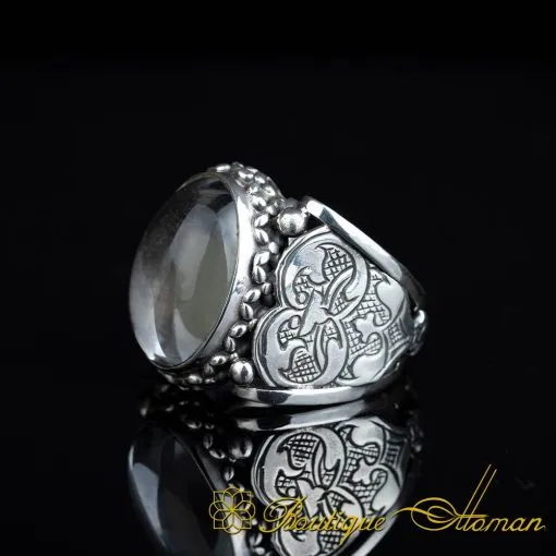 Kanuni Collection Dur Al Najaf Silver Men Ring - Image 4