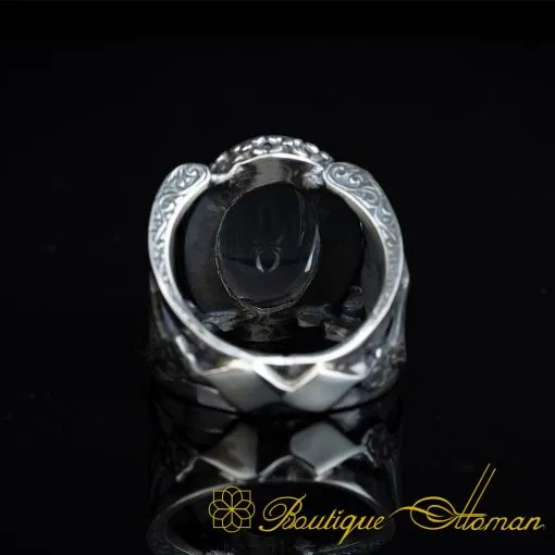 Kanuni Collection Dur Al Najaf Silver Men Ring - Image 5