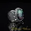 Kanuni Collection Ruby Zoisite Silver Men Ring